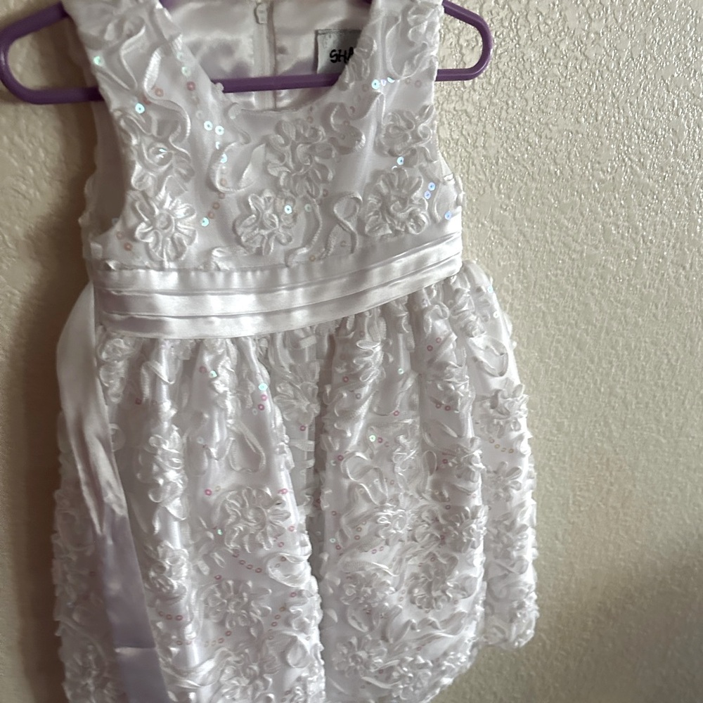 3T White Flower Girl Dress (EUC)